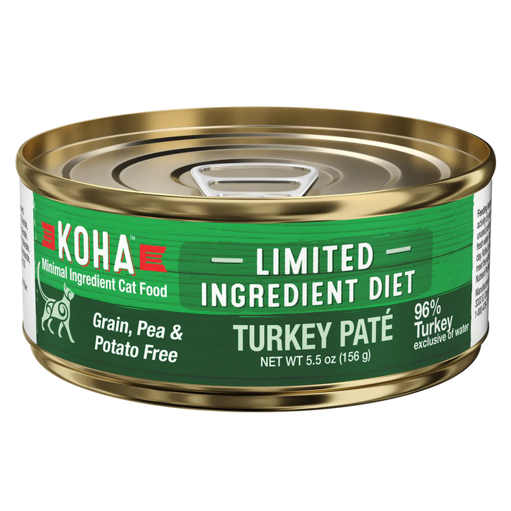 Koha Limited Ingredient Pate Canned Cat Food 3oz Turkey - Paw Naturals