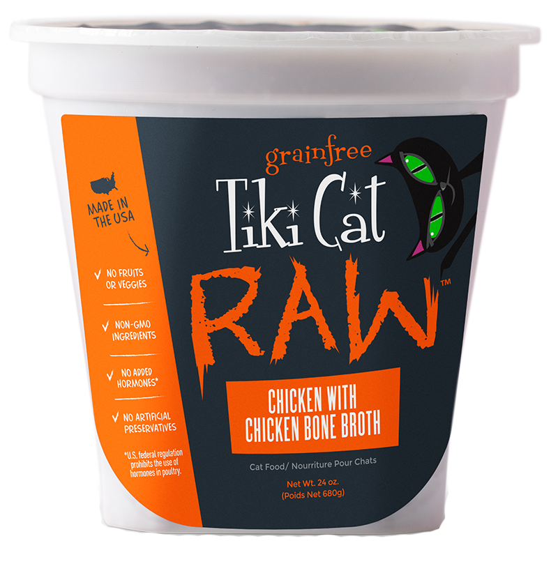 Tiki Pet Raw Frozen Cat Food Raw Chicken 24oz - Paw Naturals