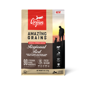 Orijen Amazing Grains Regional Red Dry Dog Food 4lb - Paw Naturals