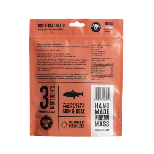 PolkaDog Bakery Bones Salmon Says Treats 8oz