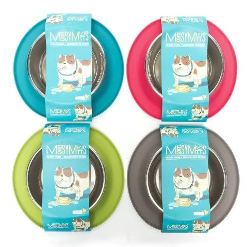 Messy Mutts Single Silicone Feeder with Stainless Bowl 1.5 Cup - Paw Naturals