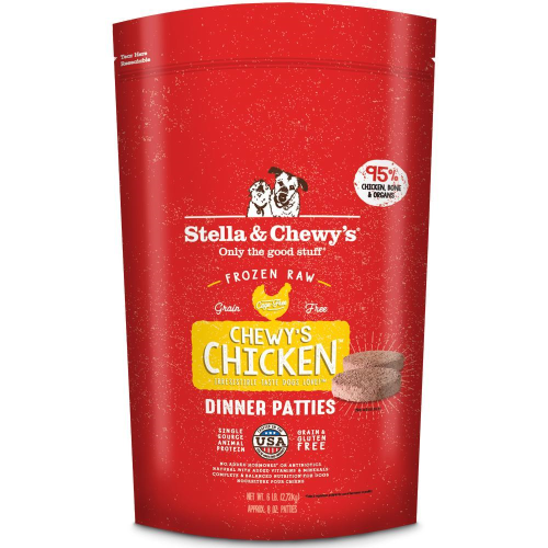 Stella & Chewy's Chewy's Chicken Dinner Patties Raw Frozen Dog Food 6lb - Paw Naturals