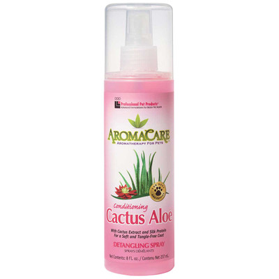 Professional Pet Products AromaCare Conditioning Cactus Aloe Detangling Spray 8oz - Paw Naturals