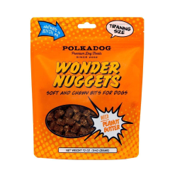 PolkaDog Bakery Wonder Nuggets Training Treats 12oz Peanut Butter - Paw Naturals