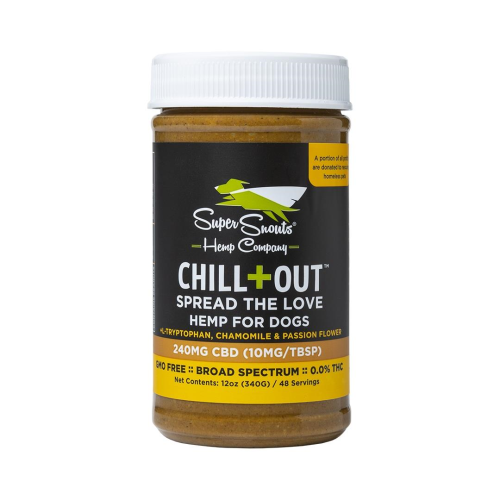 Super Snouts Nutty Dog CBD Peanut Butter Chill + Out 240mg - Paw Naturals