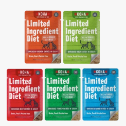 Koha Limited Ingredient Shredded 2.8oz Cat Pouches - Paw Naturals