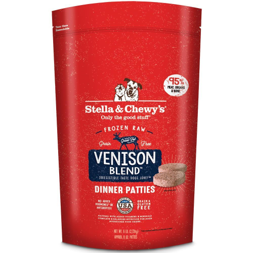 Stella & Chewy's Venison Blend Dinner Patties Raw Frozen Dog Food - Paw Naturals
