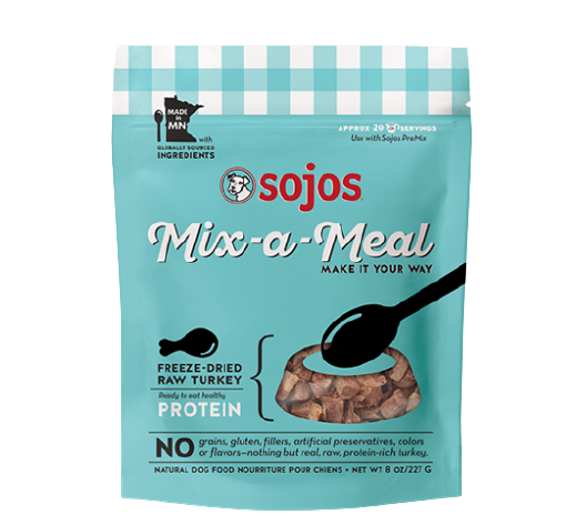 Sojos Mix-A-Meal Turkey Raw Freeze-Dried Dog Food