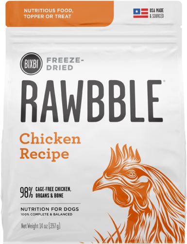 Bixbi Rawbble Raw Freeze-Dried Chicken Dog Food