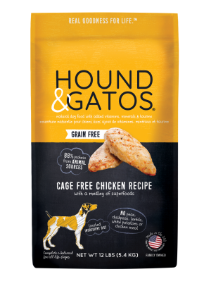 Hound & Gatos Grain-Free Cage Free Chicken Recipe Dry Dog Food