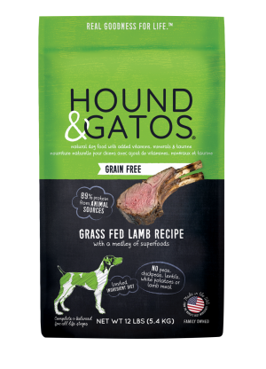Hound & Gatos Grass Fed Lamb Recipe Dry Dog Food