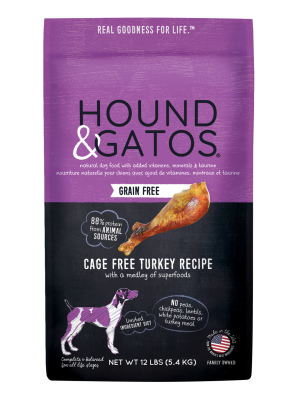 Hound & Gatos Grain-Free Cage Free Turkey Recipe Dry Dog Food