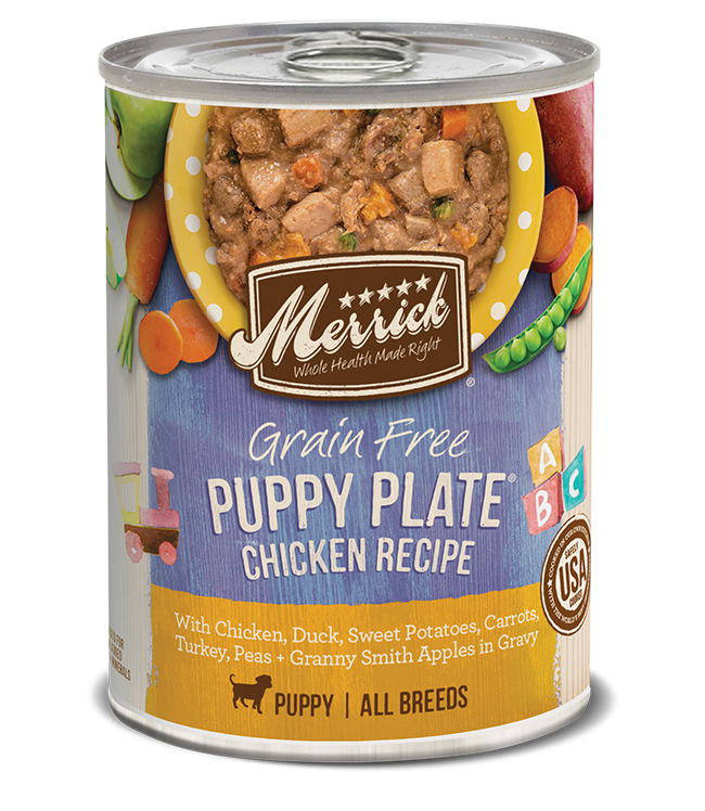 Merrick Puppy Plate Chicken Recipe 12.7oz Canned Dog Food - Paw Naturals
