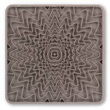 Messy Mutts Framed "Spill Resistant" Silicone Dog Licking Mat 9.5"x9.5" Warm Grey - Paw Naturals