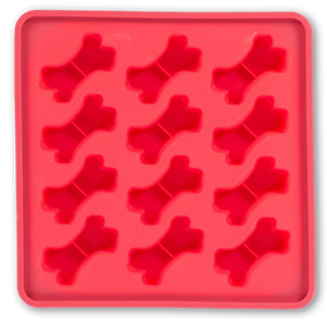 Messy Mutts Framed "Spill Resistant" Silicone Dog Treat Mold 9.5"x9.5" Watermelon - Paw Naturals
