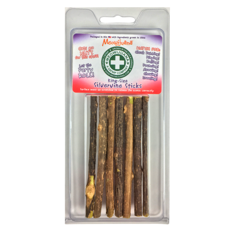 Meowijuana King Size Silvervine Sticks 6pack - Paw Naturals