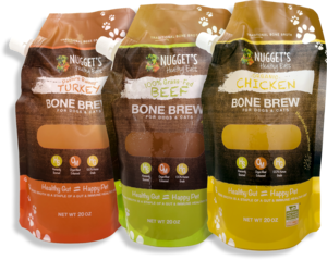 Nuggets Healthy Eats Frozen Bone Broth Chicken / 20oz - Paw Naturals