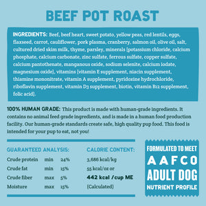 A Pup Above Whole Food Cubies Grain Free Beef Pot Roast Dry Dog Food - Paw Naturals