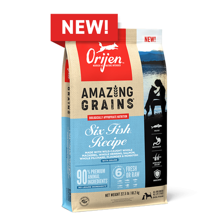 Orijen Amazing Grains 6 Fish Dry Dog Food