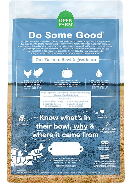 Open Farm Small Breed Grain Free Dry Dog Food - Paw Naturals