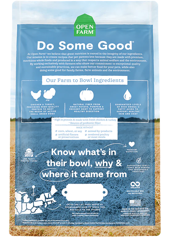 Open Farm Ancient Grain Small Breed Dry Dog Food - Paw Naturals