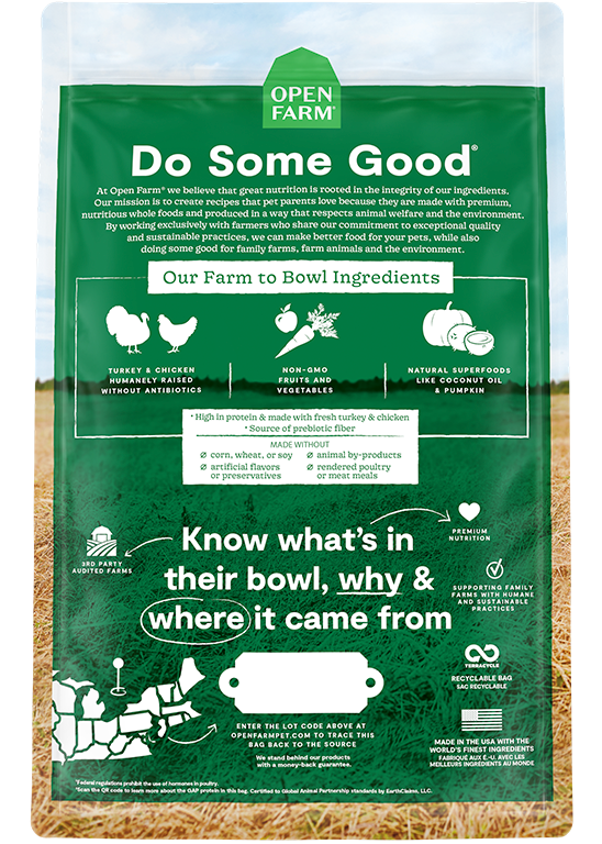Open Farm Grain-Free Homestead Turkey & Chicken Recipe Dry Dog Food