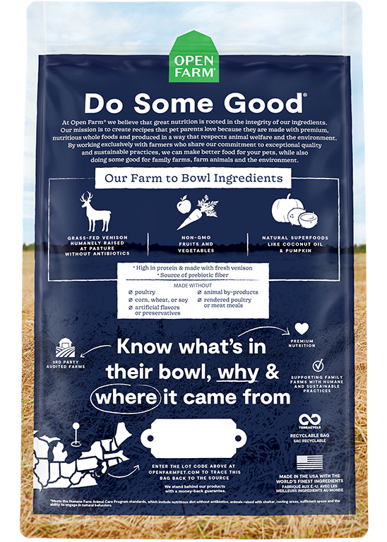 Open Farm Grain-Free New Zealand Venison Recipe Dry Dog Food