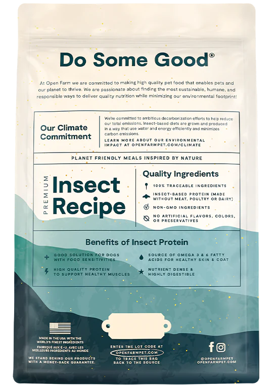 Open Farm Kind Earth Premium Insect Recipe Dry Dog Food - Paw Naturals