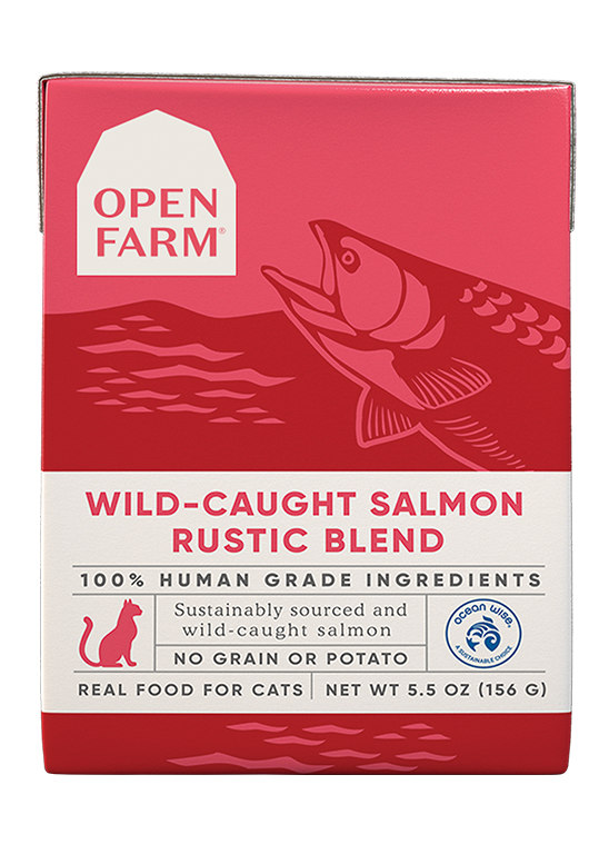 Open Farm Cat Rustic Blend Wild-Caught Salmon Canned Cat Food 5.5oz