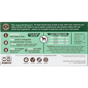 Primal Sous Vide Gently Cooked for Dogs - Paw Naturals