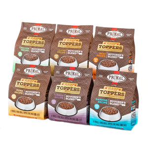 Primal Butcher's Blend Raw Frozen Toppers for Dogs & Cats 2LB - Paw Naturals