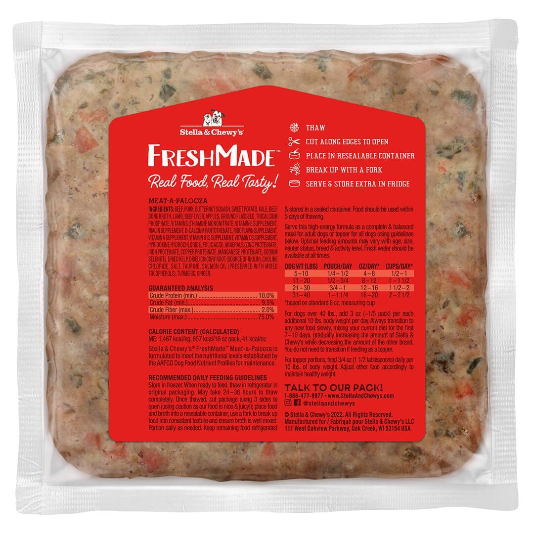 Stella & Chewy's Freshmade Gently-Cooked Frozen Dog Food - Paw Naturals