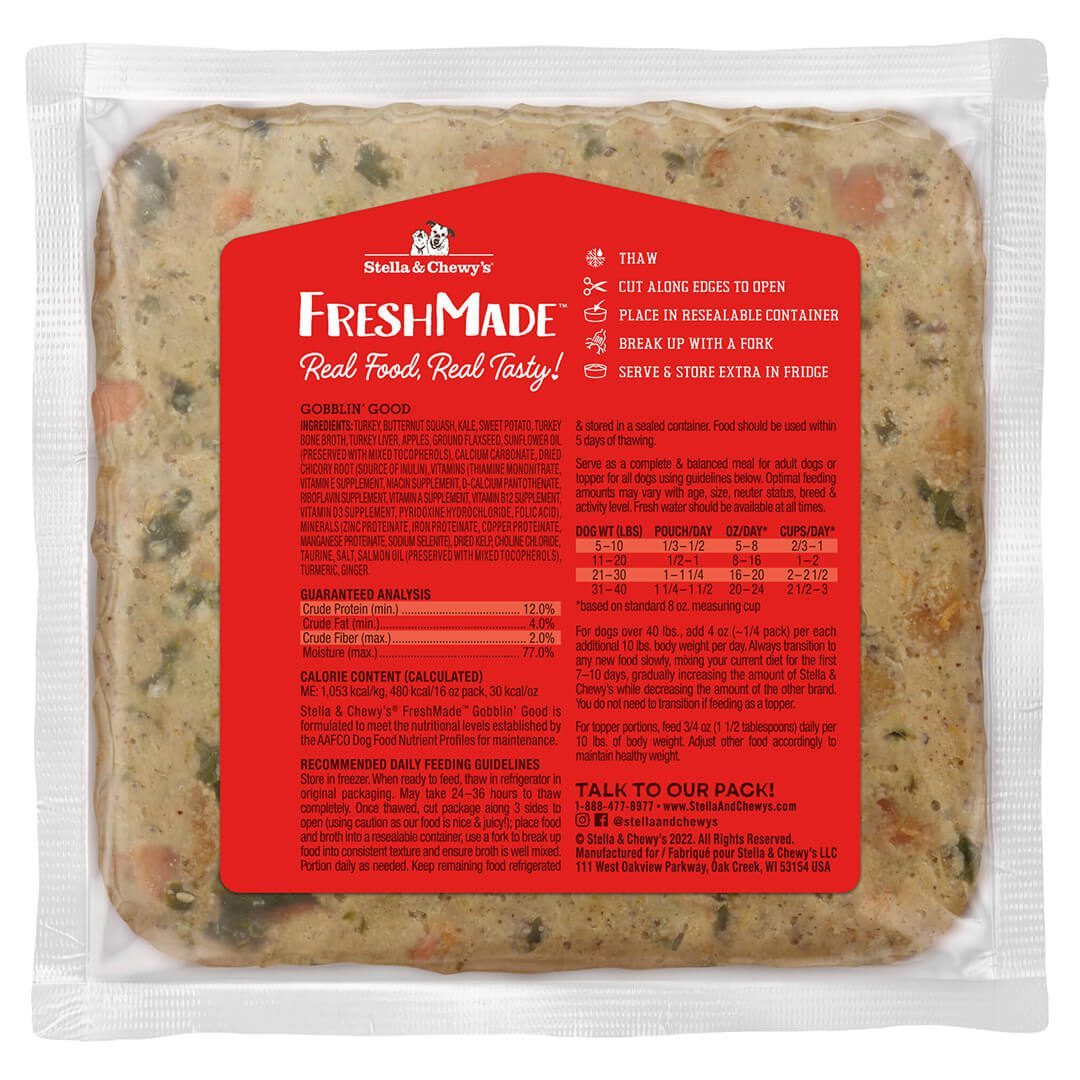 Stella & Chewy's Freshmade Gently-Cooked Frozen Dog Food - Paw Naturals