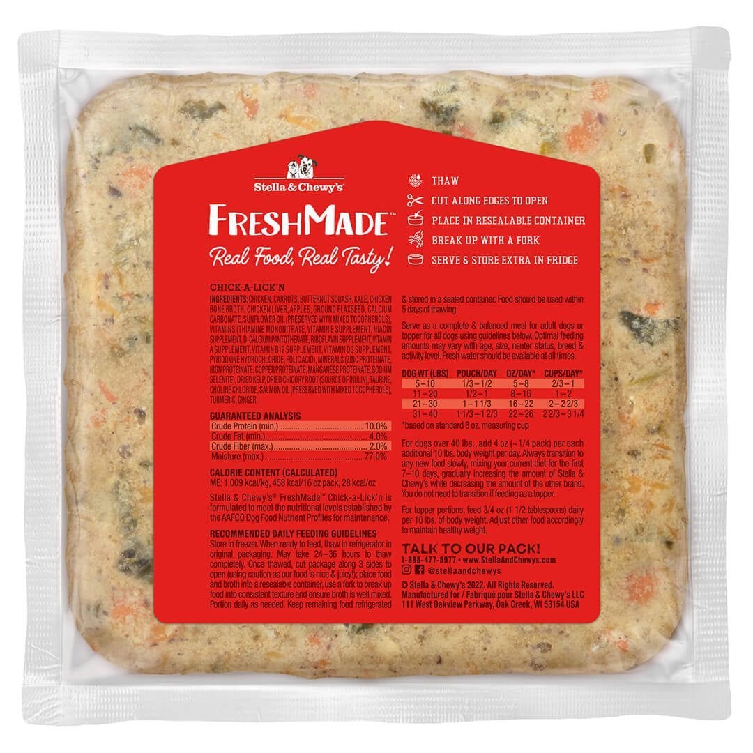 Stella & Chewy's Freshmade Gently-Cooked Frozen Dog Food - Paw Naturals