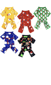 Sparky & Co Christmas Print Pajama Onesie Dogs & Cats (assorted prints) Medium - Paw Naturals