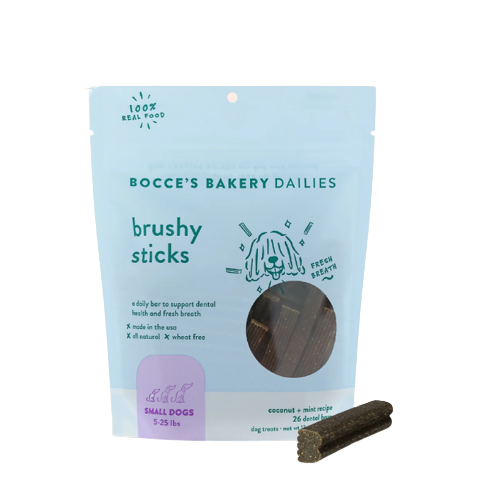 Bocce's Bakery Brushy Sticks Dental Bars Dog Treats