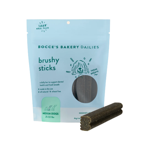 Bocce's Bakery Brushy Sticks Dental Bars Dog Treats