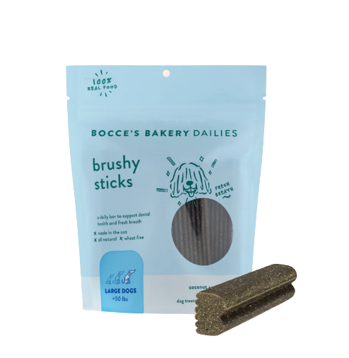 Bocce's Bakery Brushy Sticks Dental Bars Dog Treats