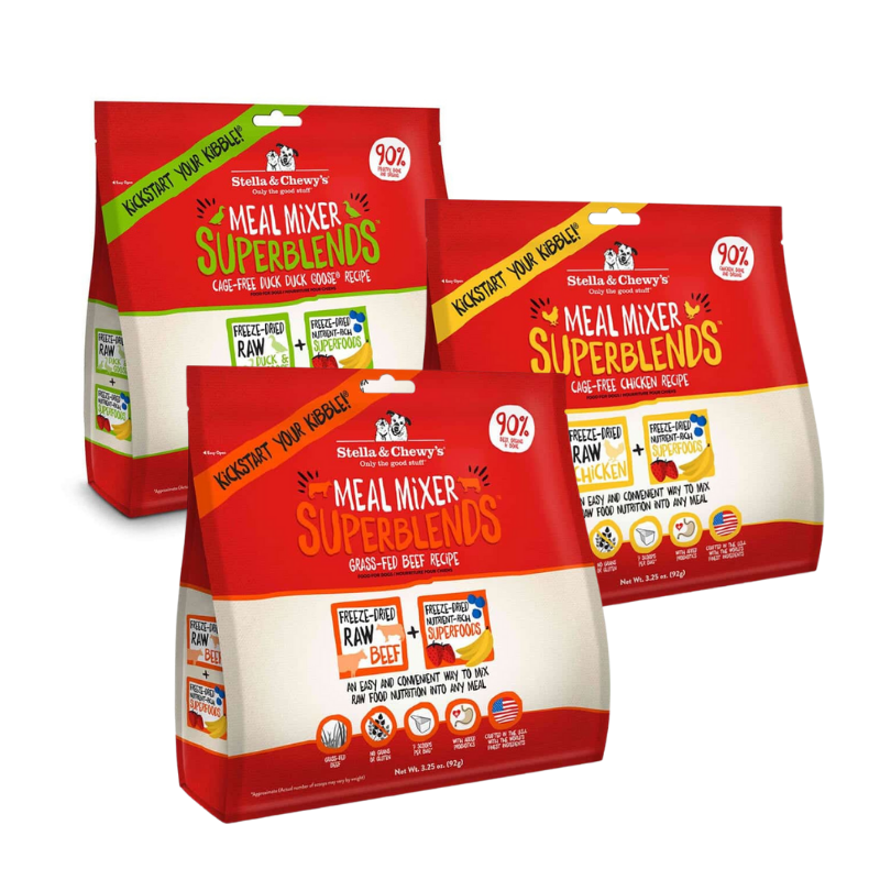 Stella & Chewy's Freeze-Dried Meal Mixers Superblends for Dogs