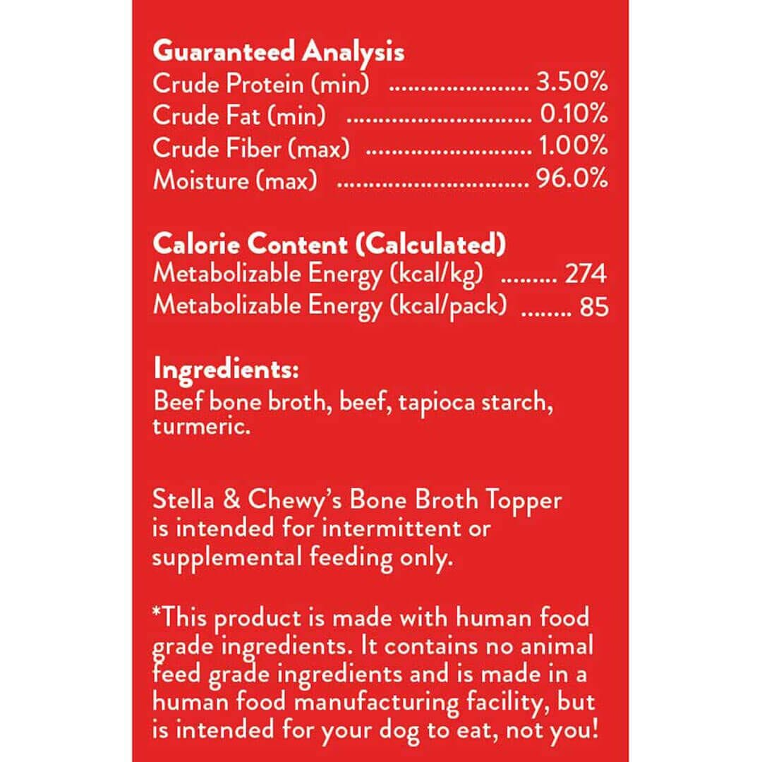 Stella & Chewy's Broth Topper Grass Fed Beef 11oz