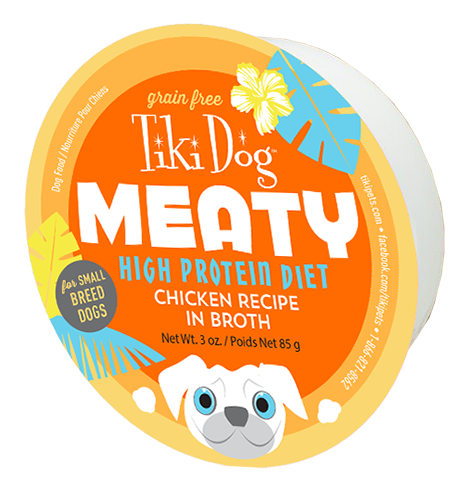 Tiki Pet Meaty High Protein Diet Canned Dog Food Chicken Recipe in Broth - Paw Naturals
