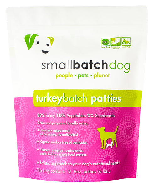 Smallbatch Dog Turkeybatch Raw Frozen Food
