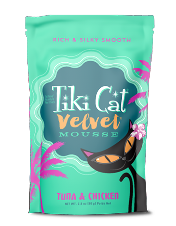 Tiki Pet Velvet Mousse Wet Cat Food Pouch 2.8oz