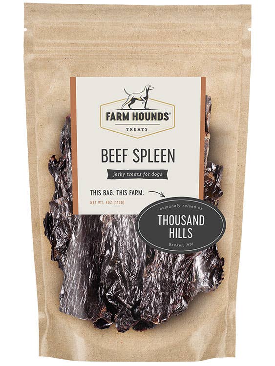 Farm Hounds Beef Spleen 4oz Dog Treats