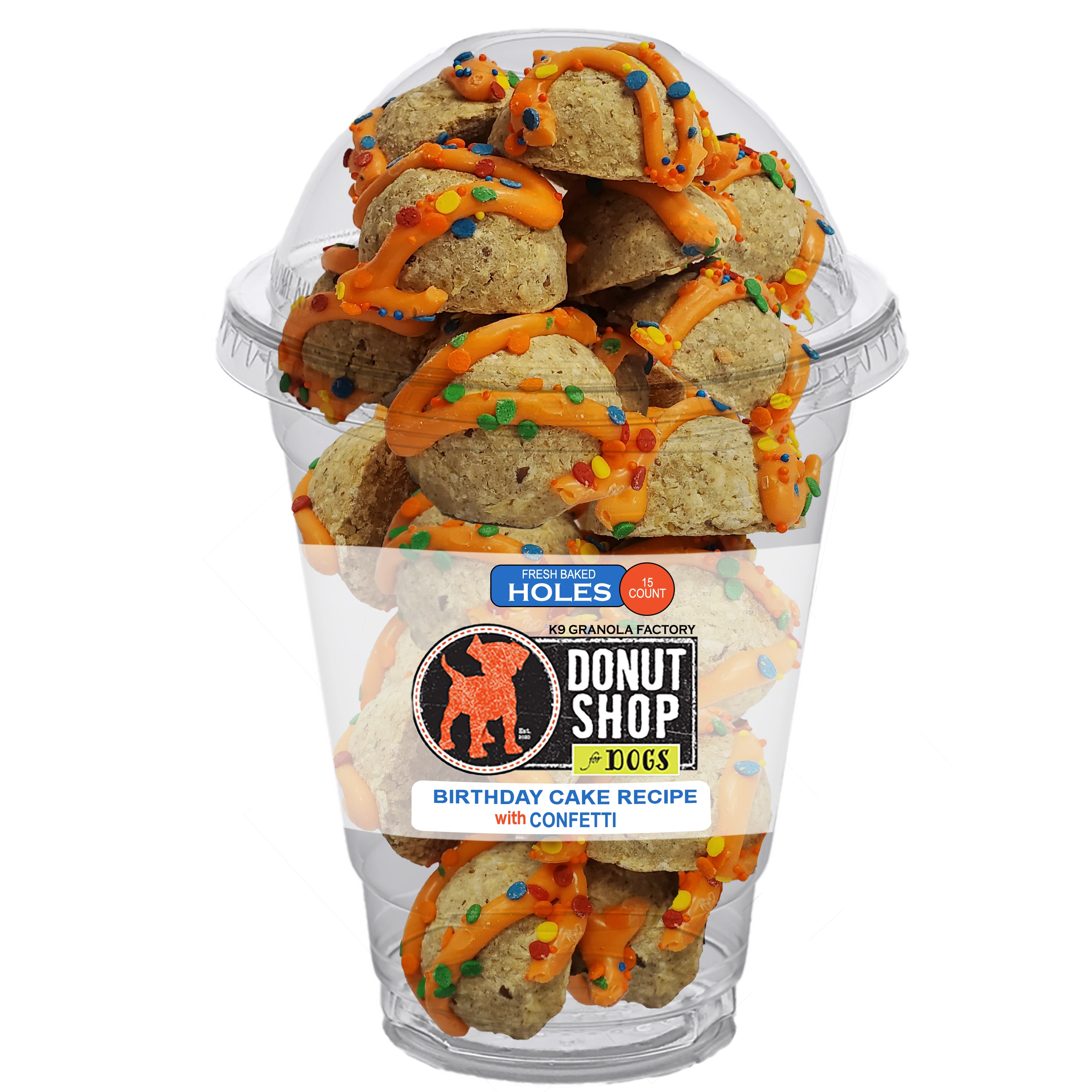 K9 Granola Factory Fresh-Baked Doughnut Hole 15ct Cup