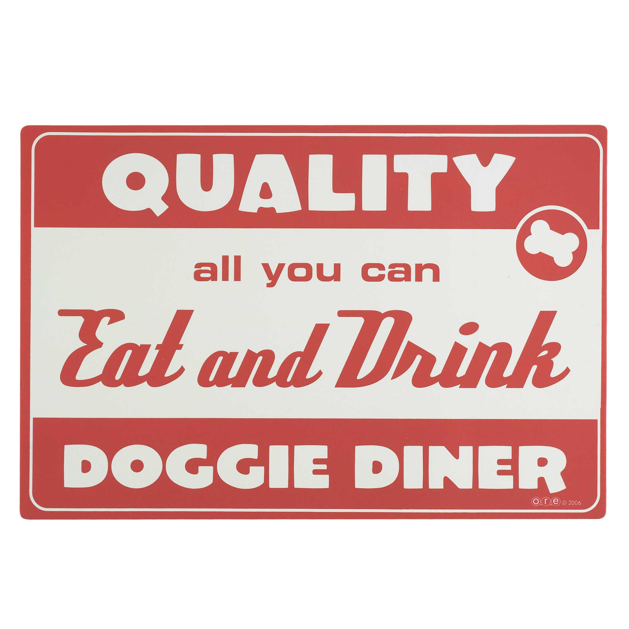 Ore’ Pet Placemat Diner Dog Red - Paw Naturals