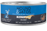 Hound & Gatos Canned Cat Food 5.5oz Rabbit - Paw Naturals