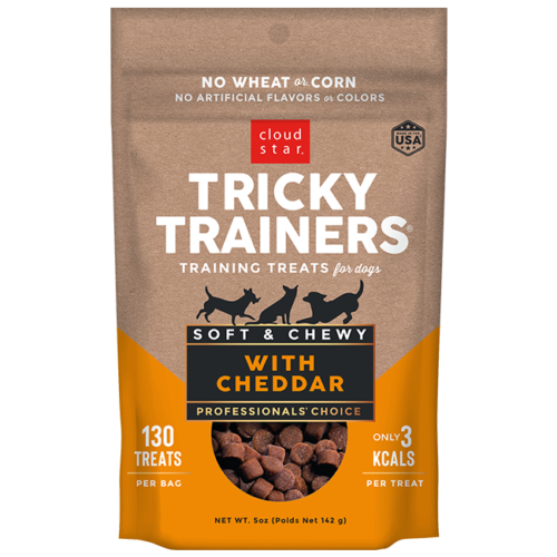 Cloud Star Tricky Trainers Soft & Chewy Cheddar Dog Treats