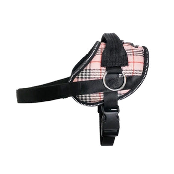 Bark Appeal Reflective No Pull Harness Tan Plaid / Medium - Paw Naturals