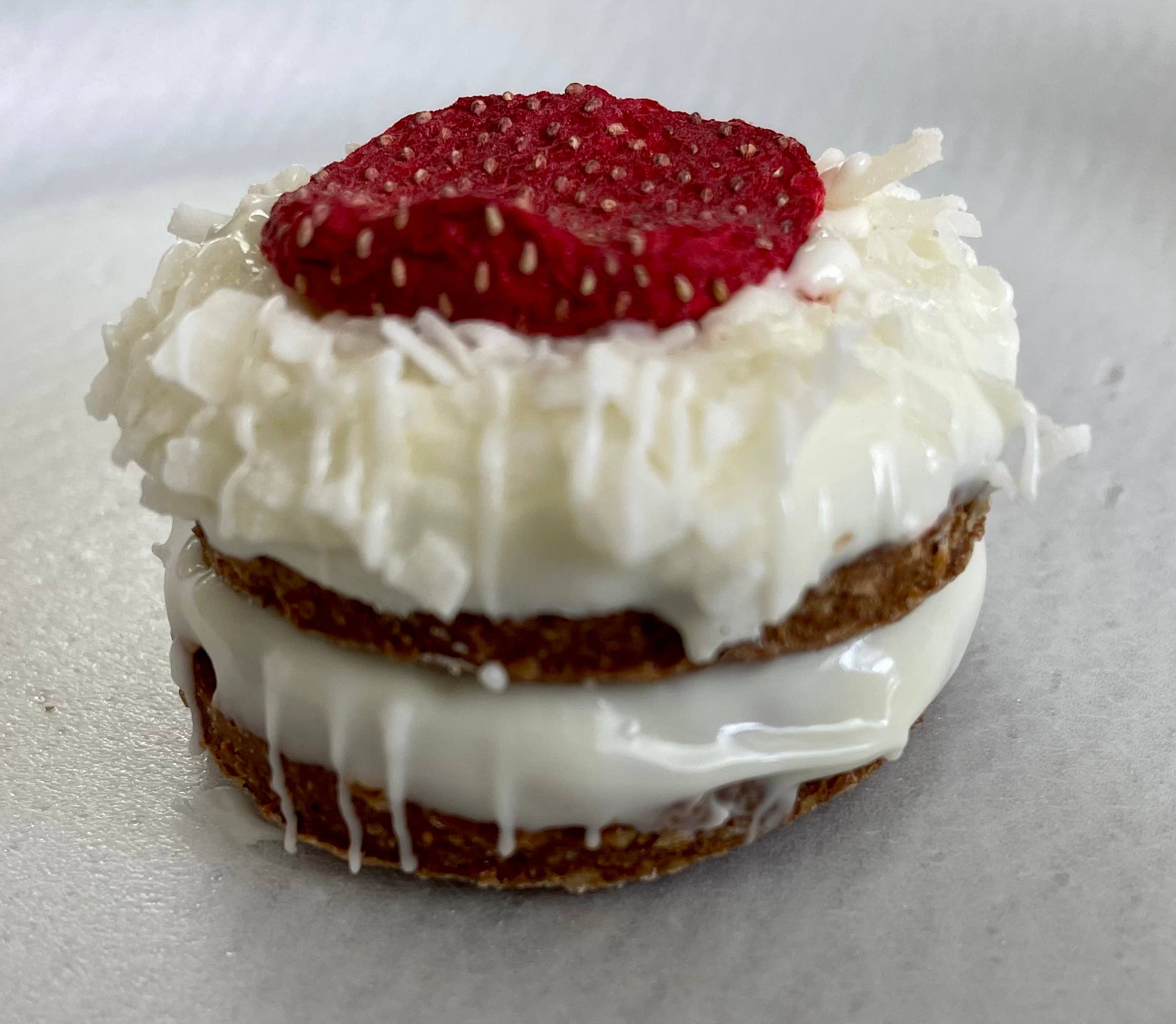 Yumyum4dogs Strawberry Shortcake Bites Summer Dog Treats